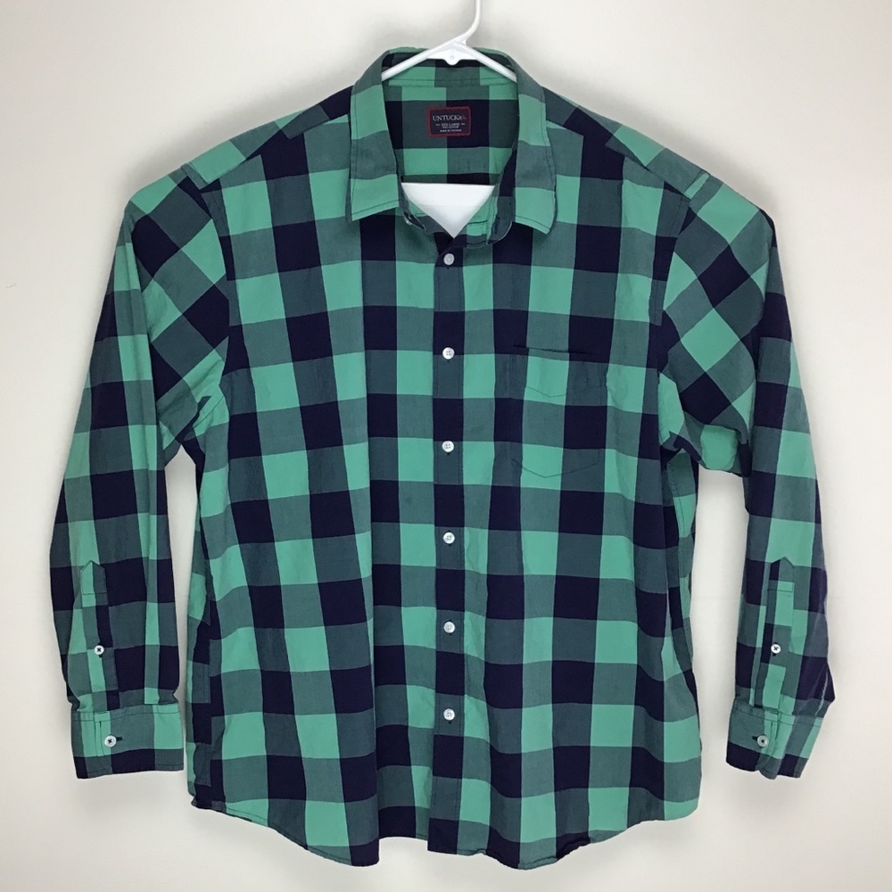 UNTUCKit mens long sleeve button up shirt 3XL